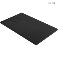 Brodzik z konglomeratu Oltens Bergytan 120x70cm - prostokątny, RockSurface, czarny mat 15102300